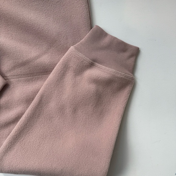 New condition Women Gilly Hix fleece lounge joggers dusty pink size XS $45 - Picture 2 of 5